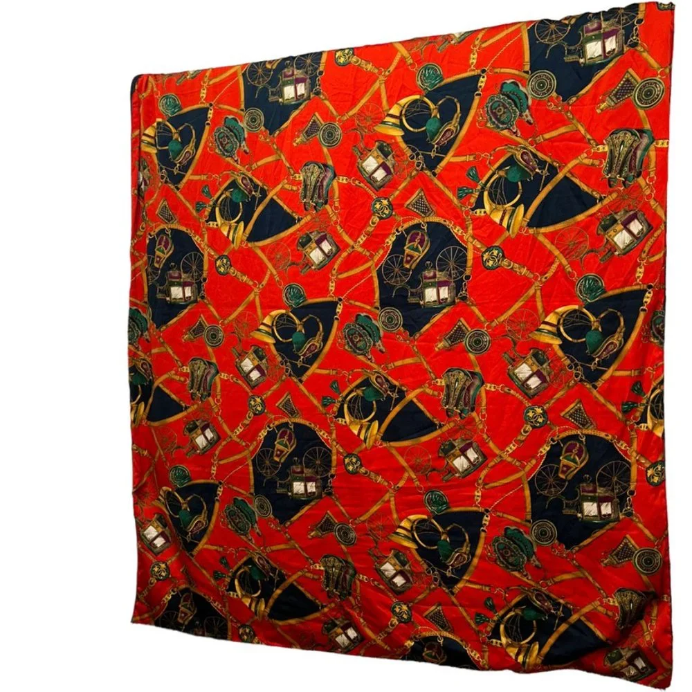 eskimo of Switzerland red blue Equestrian Horse Carriage Fox Horn Throw …